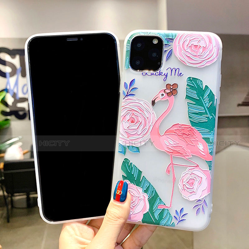 Funda Silicona Gel Goma Flores Carcasa H10 para Apple iPhone 11