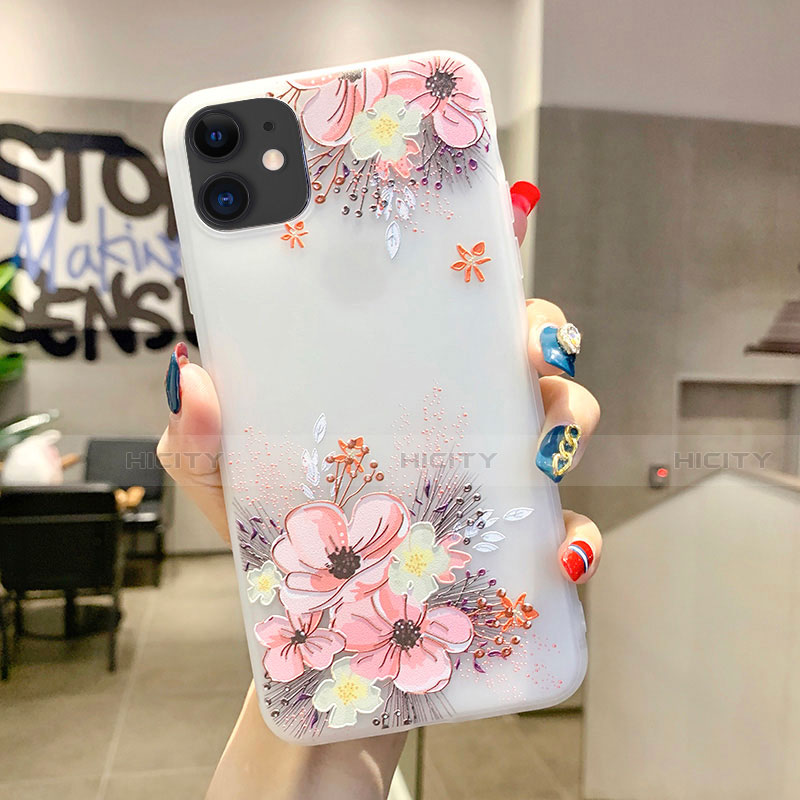 Funda Silicona Gel Goma Flores Carcasa H11 para Apple iPhone 11