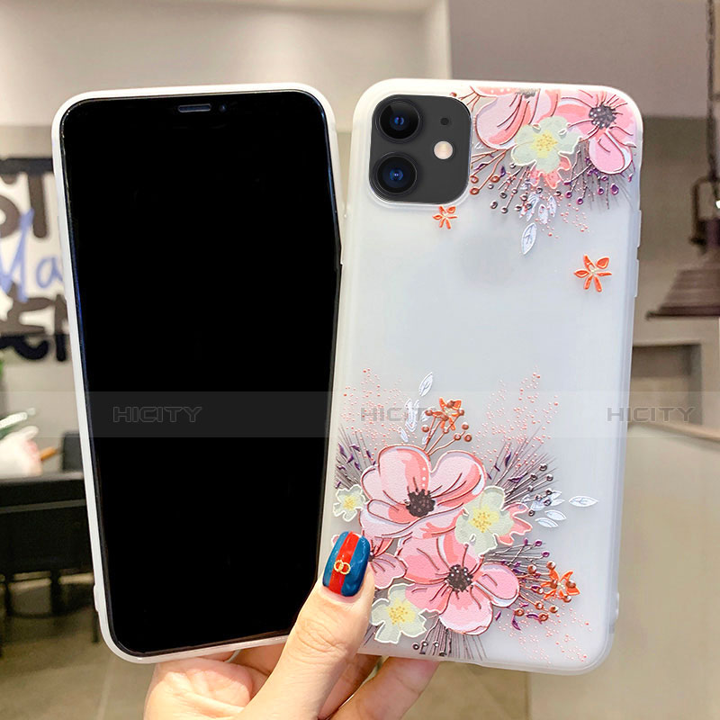 Funda Silicona Gel Goma Flores Carcasa H11 para Apple iPhone 11