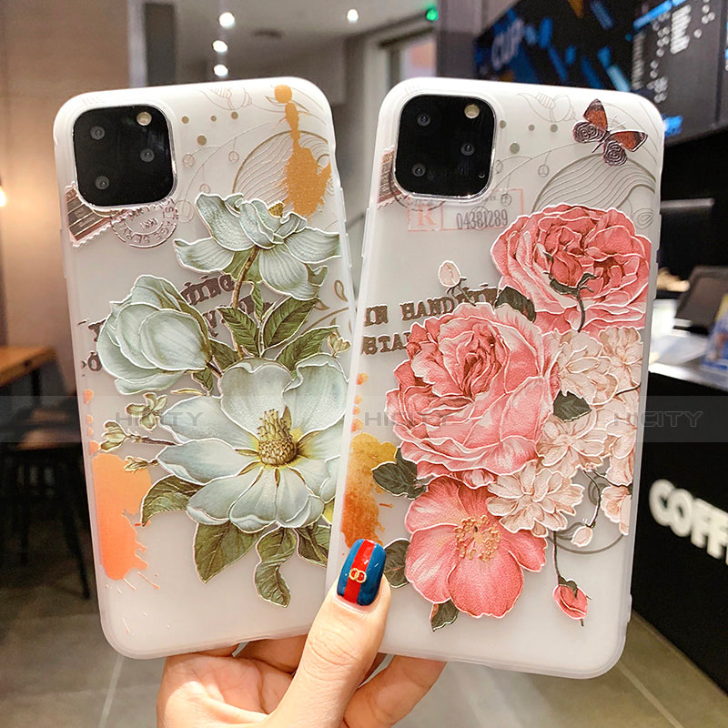 Funda Silicona Gel Goma Flores Carcasa H15 para Apple iPhone 11 Pro Max