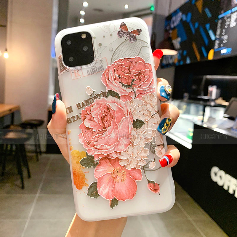 Funda Silicona Gel Goma Flores Carcasa H15 para Apple iPhone 11 Pro Max