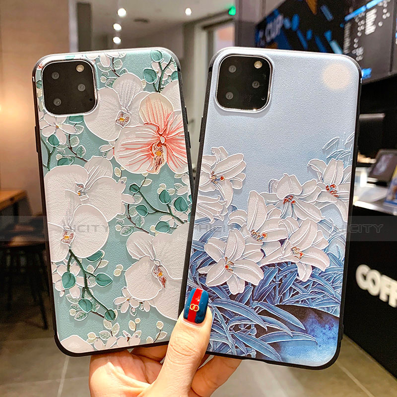 Funda Silicona Gel Goma Flores Carcasa H16 para Apple iPhone 11 Pro