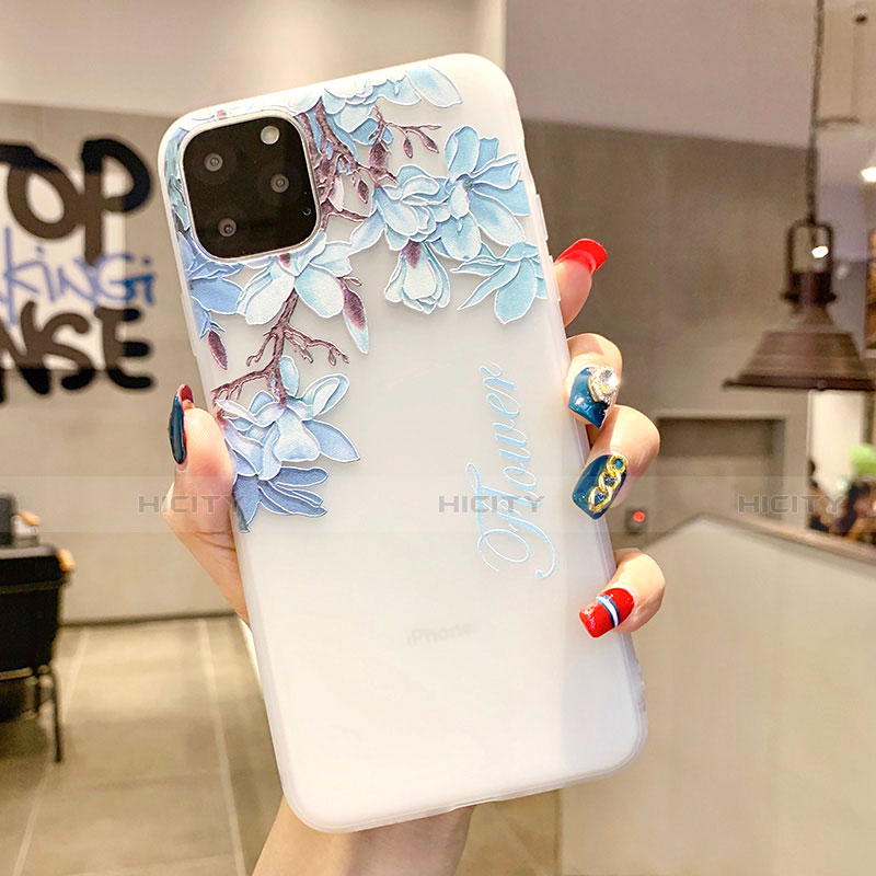 Funda Silicona Gel Goma Flores Carcasa H18 para Apple iPhone 11 Pro