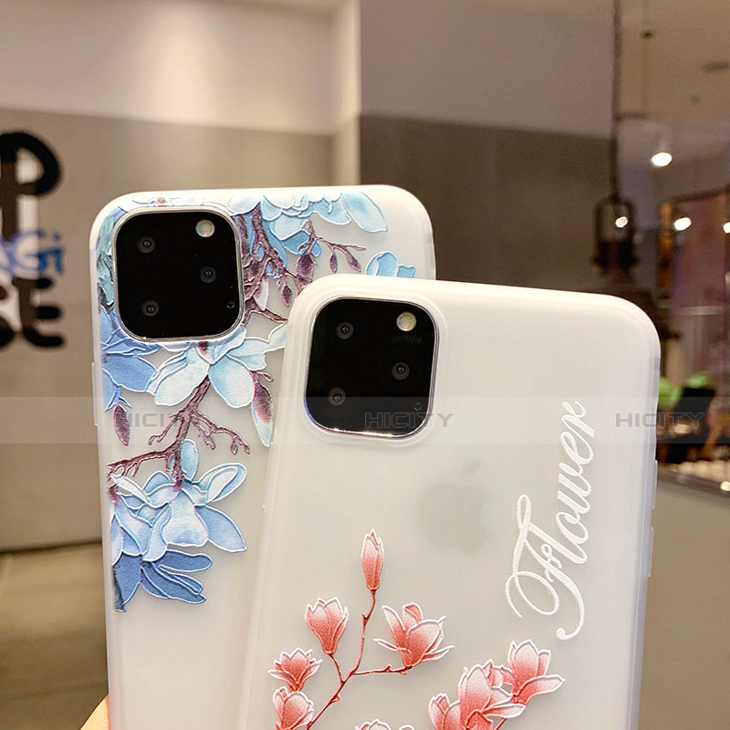 Funda Silicona Gel Goma Flores Carcasa H18 para Apple iPhone 11 Pro