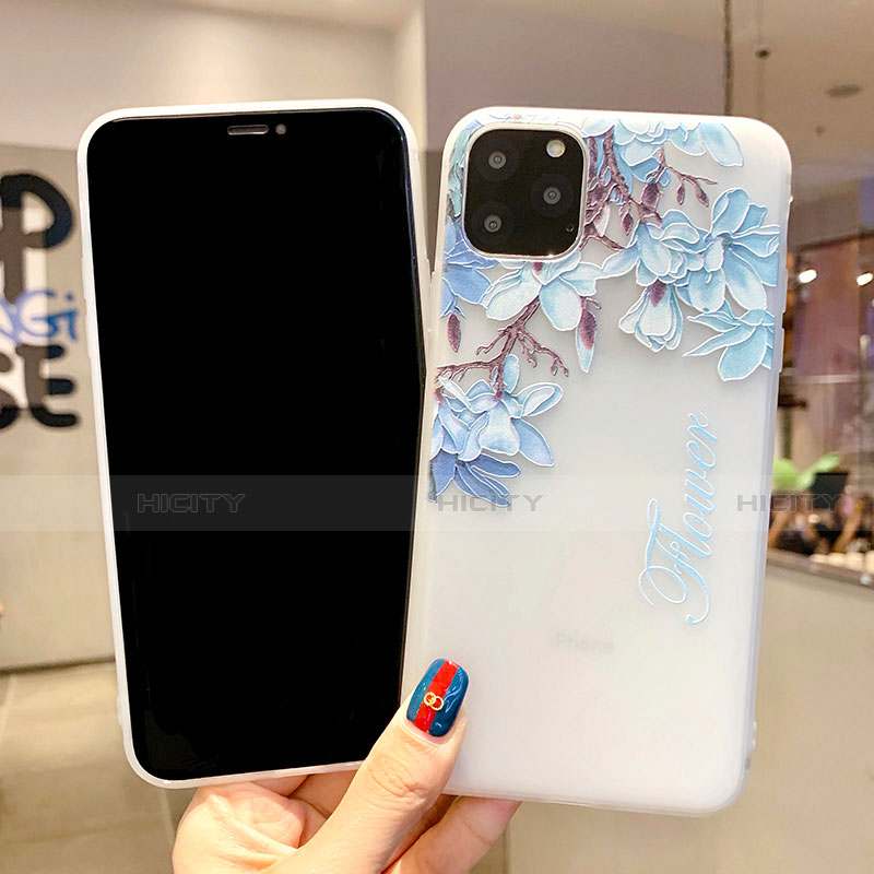 Funda Silicona Gel Goma Flores Carcasa H18 para Apple iPhone 11 Pro