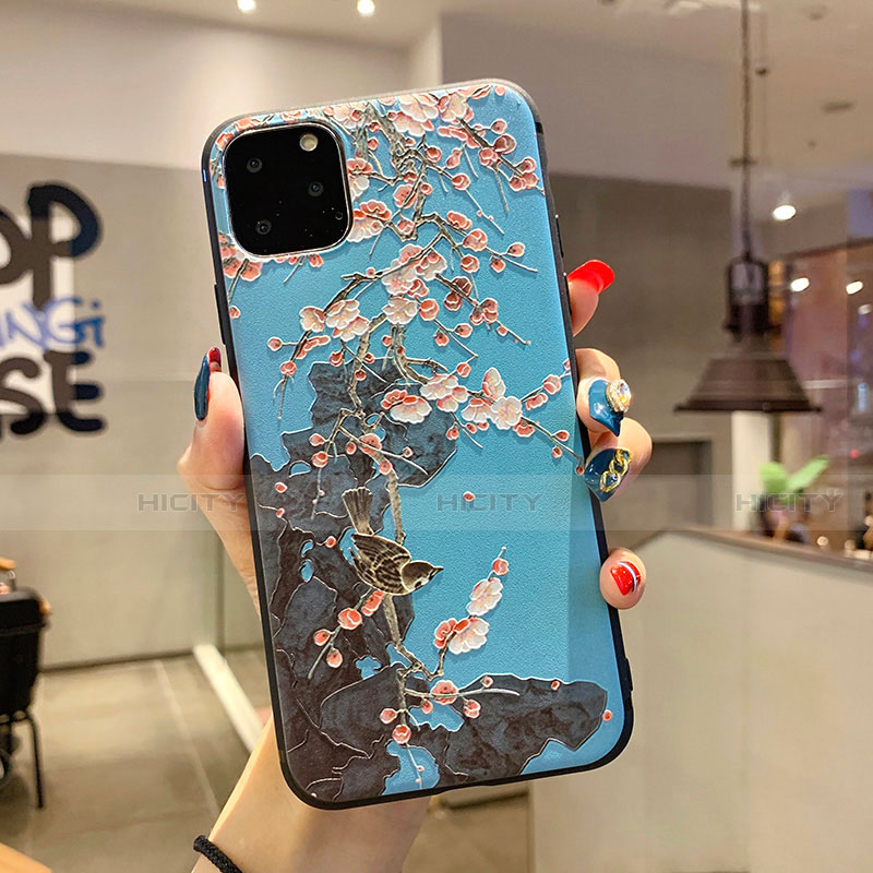 Funda Silicona Gel Goma Flores Carcasa H20 para Apple iPhone 11 Pro Max