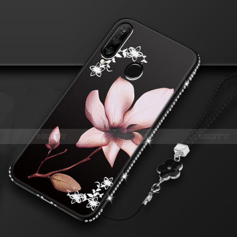 Funda Silicona Gel Goma Flores Carcasa K01 para Huawei Nova 4e