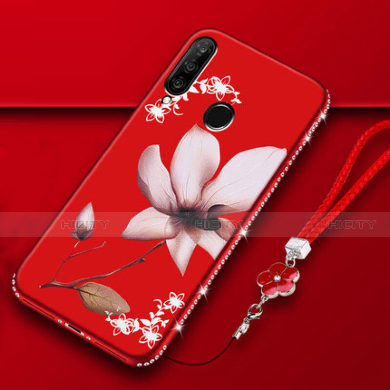 Funda Silicona Gel Goma Flores Carcasa K01 para Huawei Nova 4e