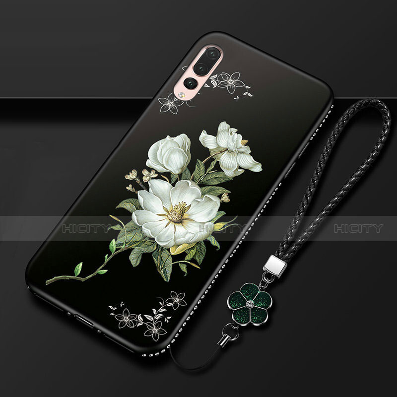 Funda Silicona Gel Goma Flores Carcasa K01 para Huawei P20 Pro