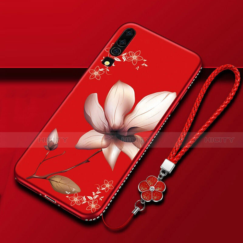 Funda Silicona Gel Goma Flores Carcasa K01 para Huawei P30