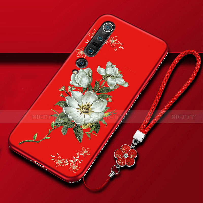 Funda Silicona Gel Goma Flores Carcasa K01 para Xiaomi Mi 10 Pro