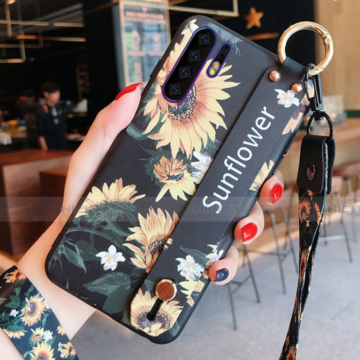 Funda Silicona Gel Goma Flores Carcasa K02 para Huawei P30 Pro