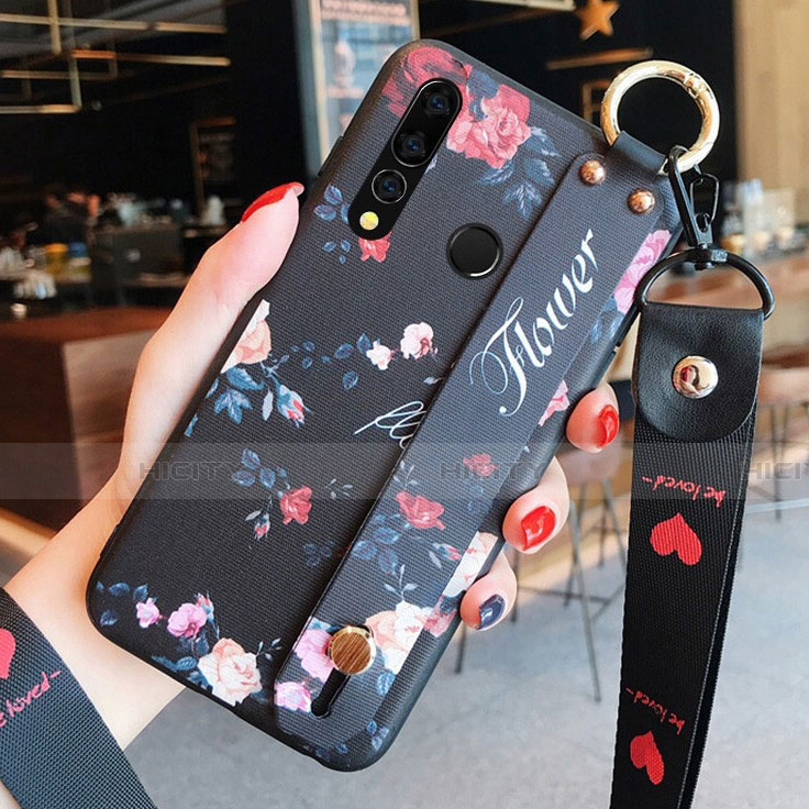 Funda Silicona Gel Goma Flores Carcasa K03 para Huawei Honor 20i