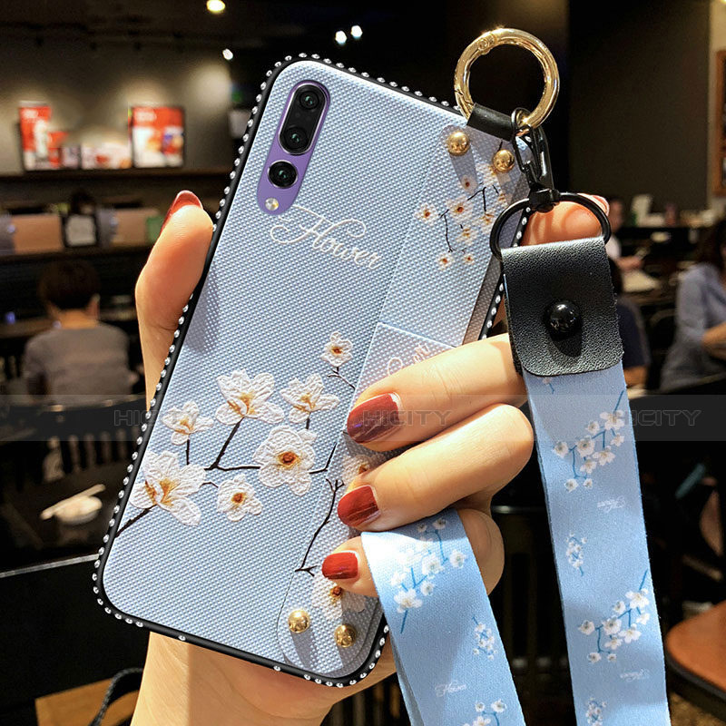 Funda Silicona Gel Goma Flores Carcasa K03 para Huawei P20 Pro