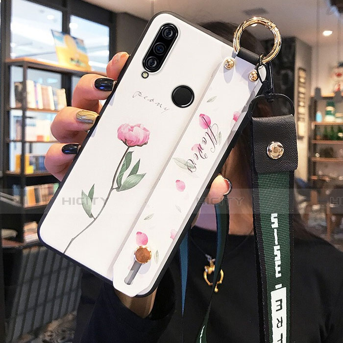 Funda Silicona Gel Goma Flores Carcasa K03 para Huawei P30 Lite XL