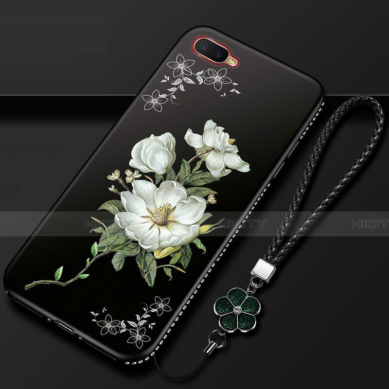 Funda Silicona Gel Goma Flores Carcasa M02 para Oppo R15X