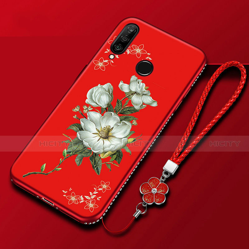 Funda Silicona Gel Goma Flores Carcasa para Huawei Honor 20i Vistoso