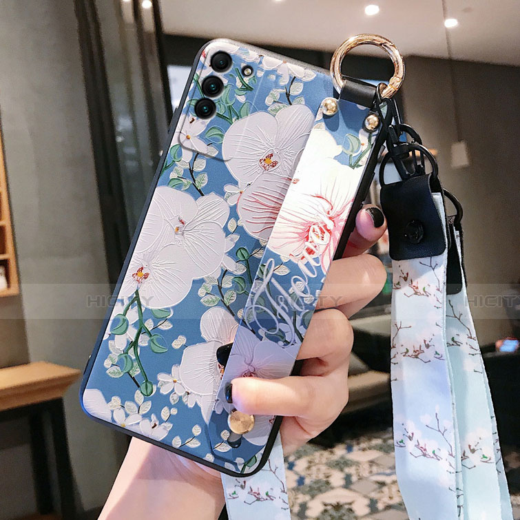 Funda Silicona Gel Goma Flores Carcasa para Huawei Honor X10 5G