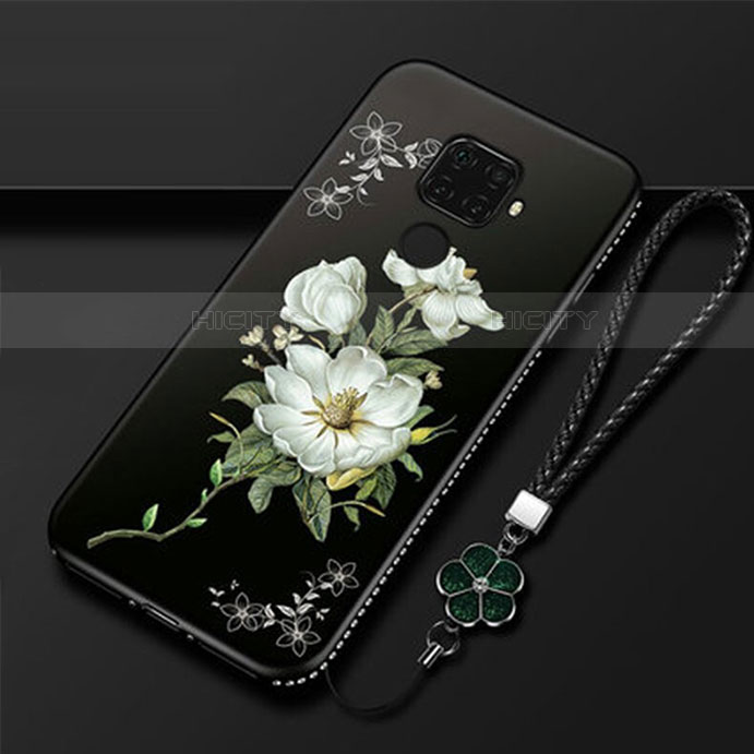 Funda Silicona Gel Goma Flores Carcasa para Huawei Mate 30 Lite