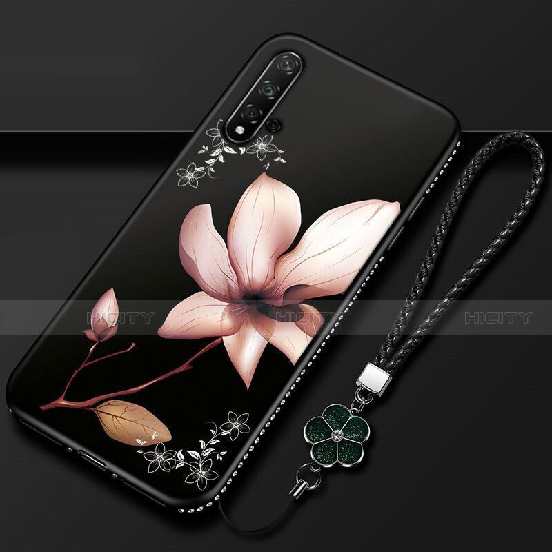 Funda Silicona Gel Goma Flores Carcasa para Huawei Nova 5