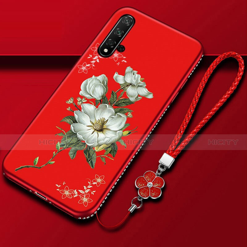 Funda Silicona Gel Goma Flores Carcasa para Huawei Nova 5