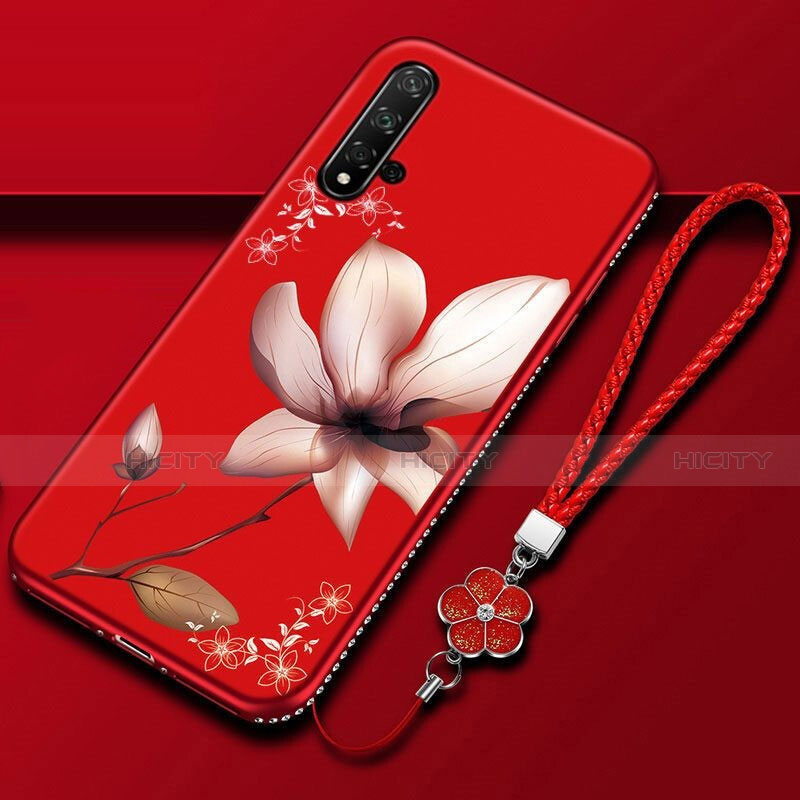 Funda Silicona Gel Goma Flores Carcasa para Huawei Nova 5 Pro