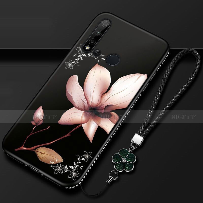 Funda Silicona Gel Goma Flores Carcasa para Huawei Nova 5i