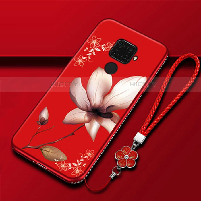 Funda Silicona Gel Goma Flores Carcasa para Huawei Nova 5i Pro