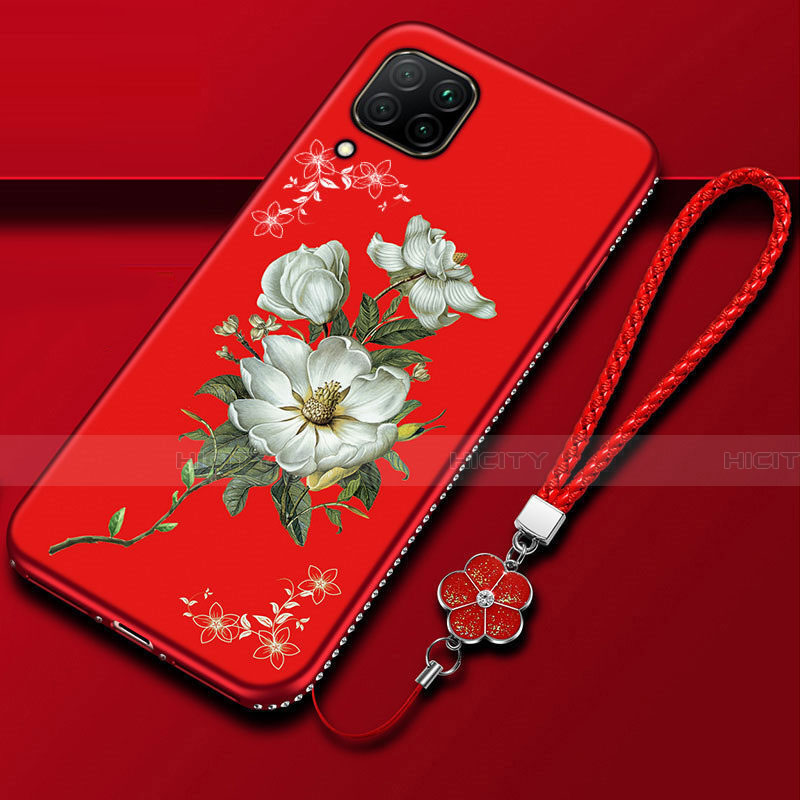 Funda Silicona Gel Goma Flores Carcasa para Huawei Nova 6 SE