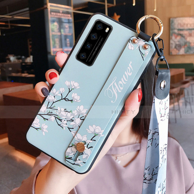 Funda Silicona Gel Goma Flores Carcasa para Huawei Nova 7 5G