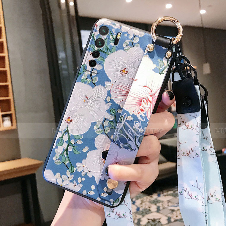 Funda Silicona Gel Goma Flores Carcasa para Huawei Nova 7 SE 5G Vistoso