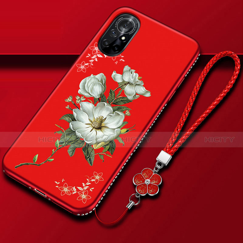 Funda Silicona Gel Goma Flores Carcasa para Huawei Nova 8 5G