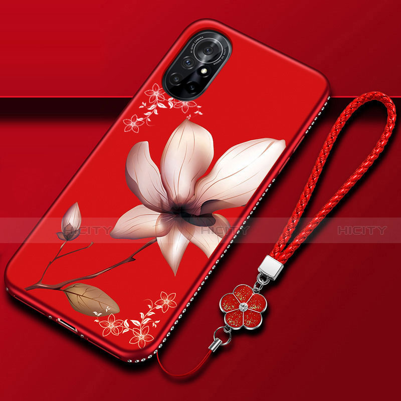 Funda Silicona Gel Goma Flores Carcasa para Huawei Nova 8 5G