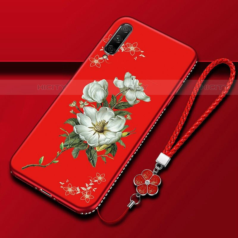 Funda Silicona Gel Goma Flores Carcasa para Huawei P Smart Pro (2019)