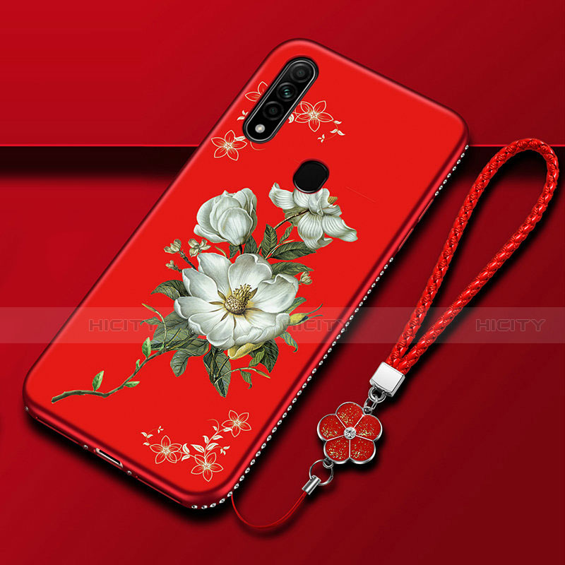 Funda Silicona Gel Goma Flores Carcasa para Oppo A31