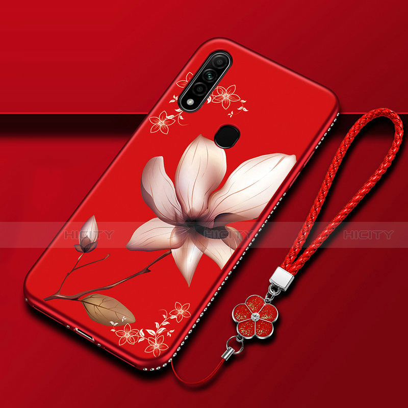 Funda Silicona Gel Goma Flores Carcasa para Oppo A31