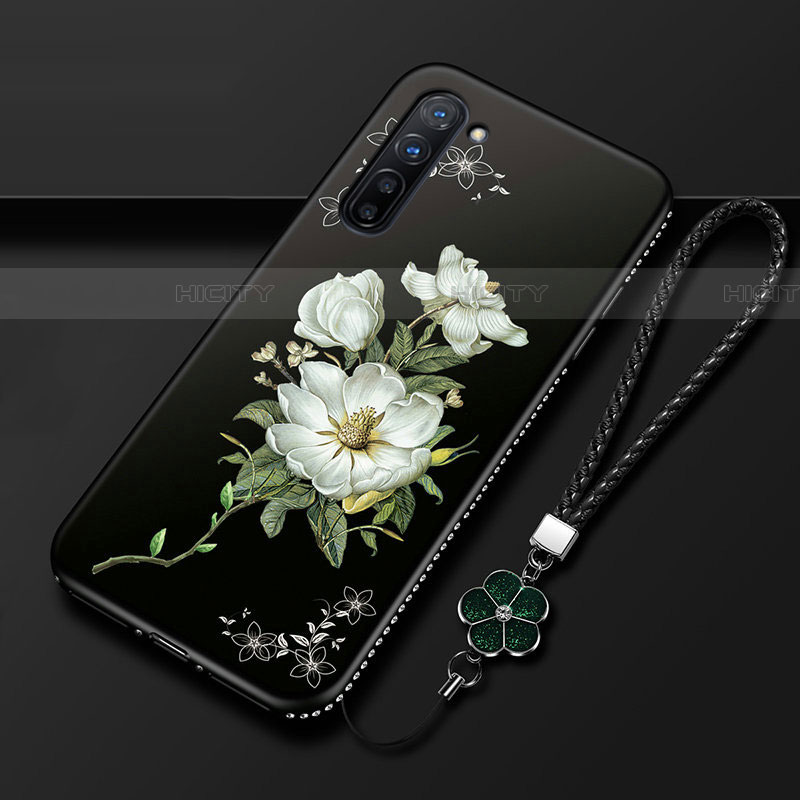 Funda Silicona Gel Goma Flores Carcasa para Oppo Find X2 Lite