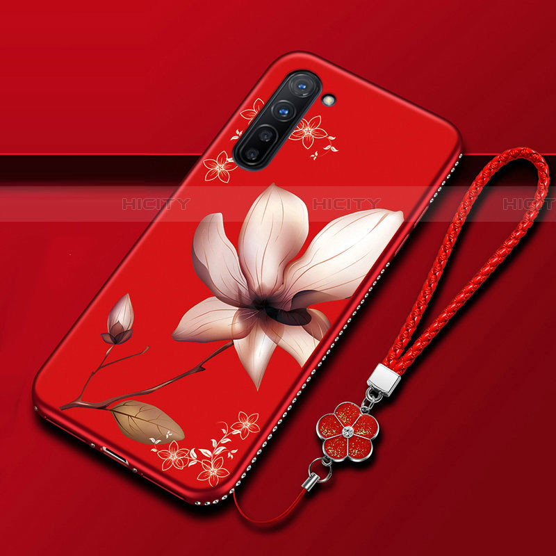 Funda Silicona Gel Goma Flores Carcasa para Oppo Find X2 Lite