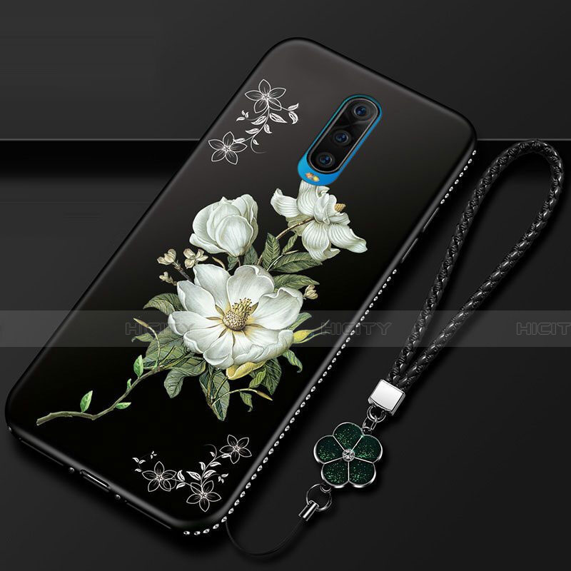 Funda Silicona Gel Goma Flores Carcasa para Oppo R17 Pro