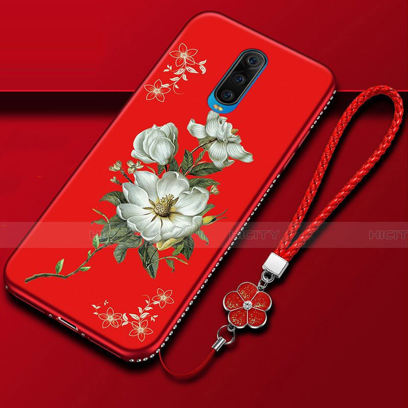 Funda Silicona Gel Goma Flores Carcasa para Oppo R17 Pro Multicolor