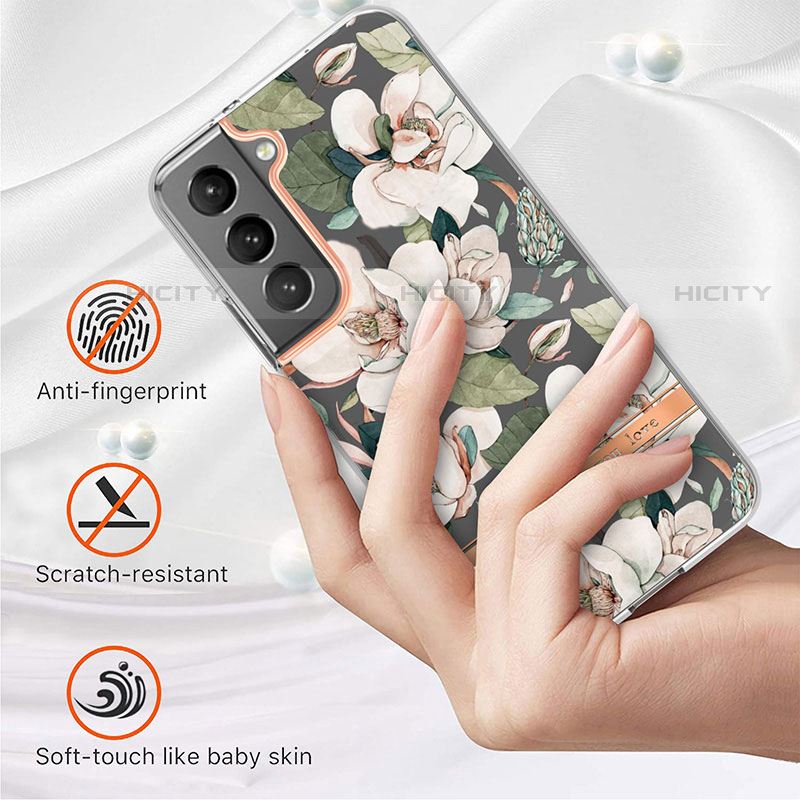 Funda Silicona Gel Goma Flores Carcasa para Samsung Galaxy S23 Plus 5G