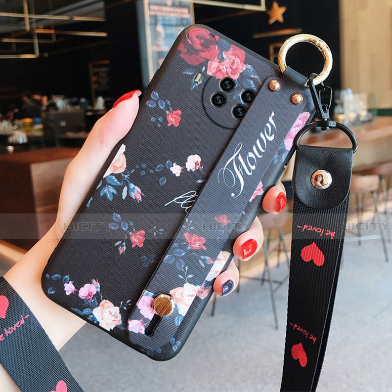 Funda Silicona Gel Goma Flores Carcasa para Xiaomi Mi 10i 5G