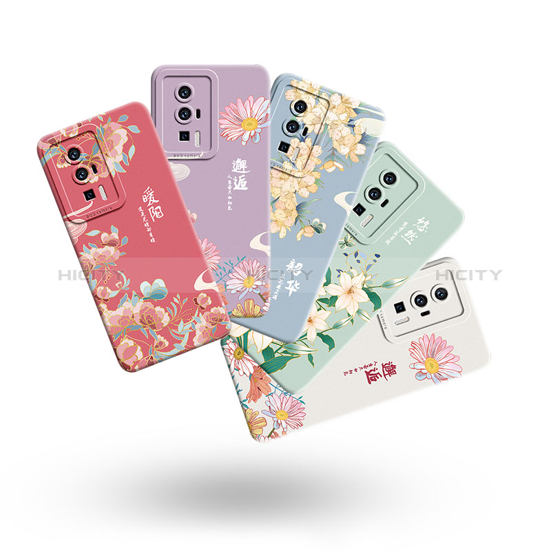 Funda Silicona Gel Goma Flores Carcasa para Xiaomi Poco F5 Pro 5G