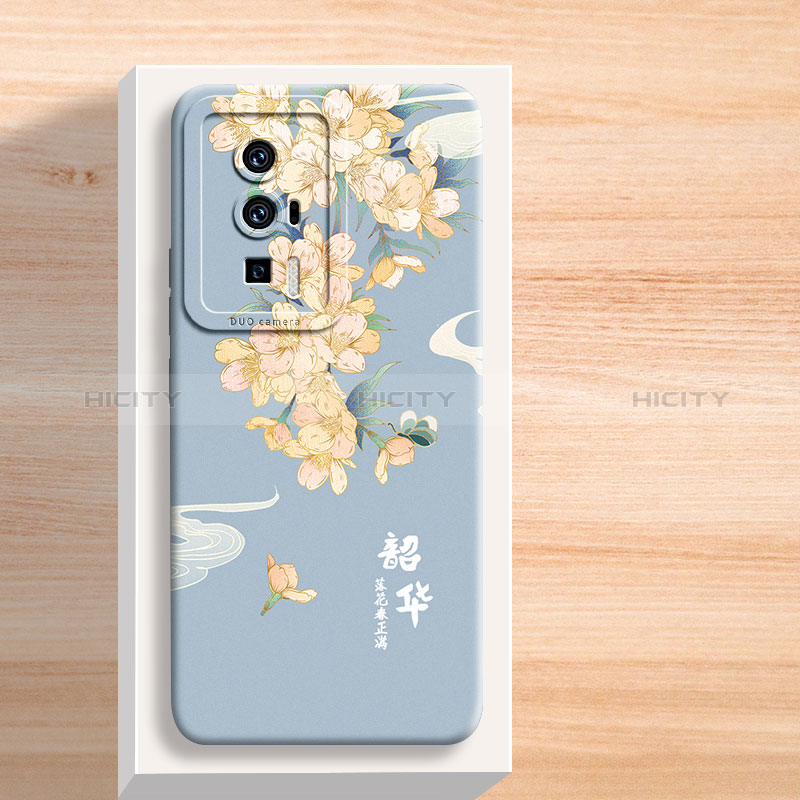 Funda Silicona Gel Goma Flores Carcasa para Xiaomi Poco F5 Pro 5G