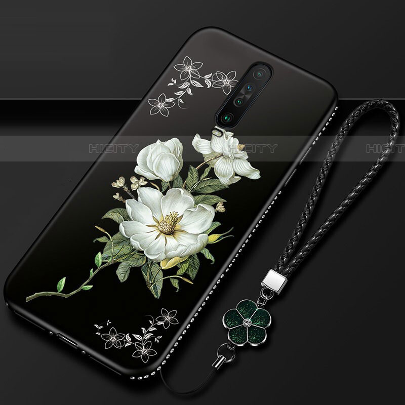 Funda Silicona Gel Goma Flores Carcasa para Xiaomi Poco X2