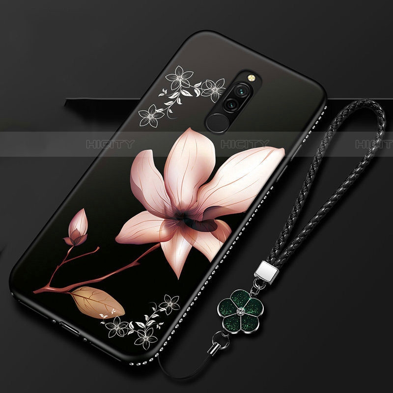 Funda Silicona Gel Goma Flores Carcasa para Xiaomi Redmi 8