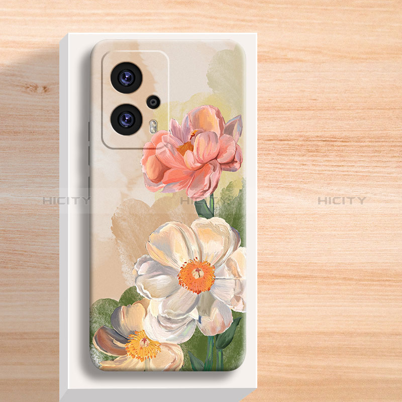 Funda Silicona Gel Goma Flores Carcasa para Xiaomi Redmi K50i 5G