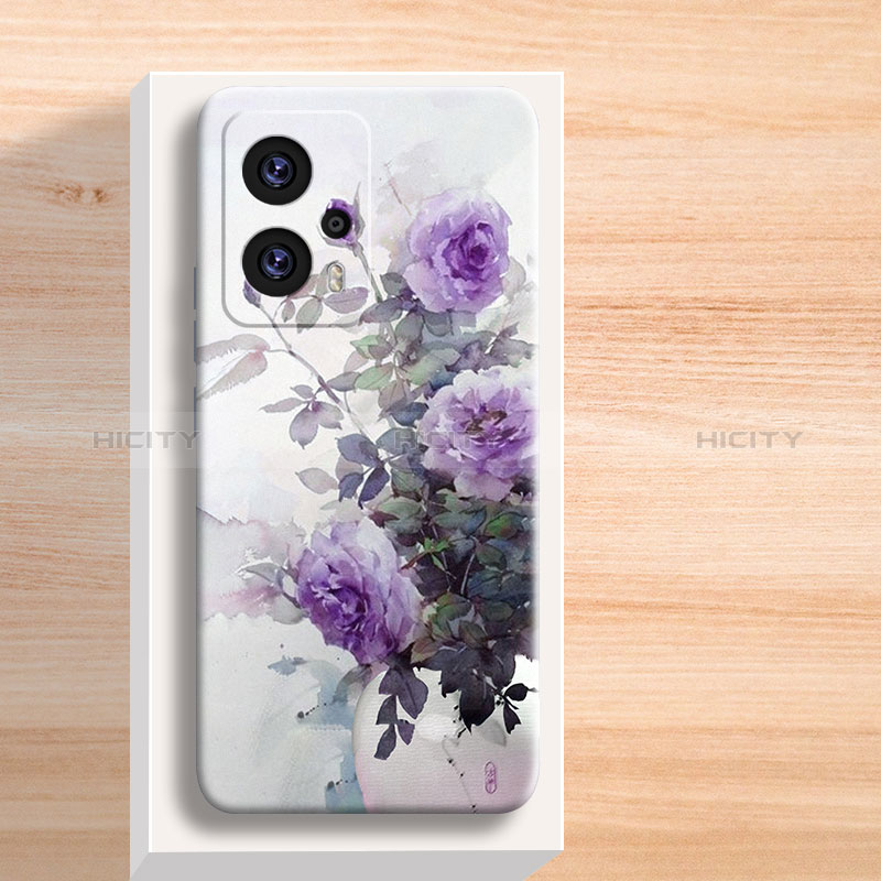 Funda Silicona Gel Goma Flores Carcasa para Xiaomi Redmi K50i 5G