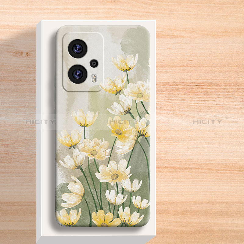 Funda Silicona Gel Goma Flores Carcasa para Xiaomi Redmi K50i 5G