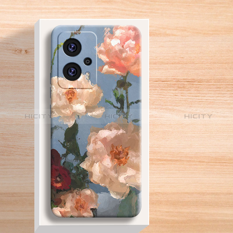 Funda Silicona Gel Goma Flores Carcasa para Xiaomi Redmi K50i 5G